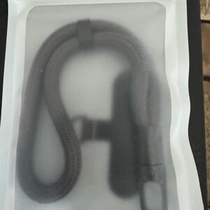 Black cell phone lanyard